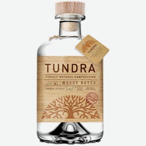 Водка Tundra Древесные ноты. Водка крайнего Севера особая 40% 500мл, 500 мл
