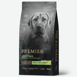 Сухой корм Premier Dog Adult Maxi для взрослых собак крупных пород ягненок и индейка 10 кг