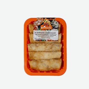 Блины С Курицей И Грибами Жульен 375г Изолимп