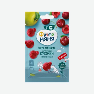 Фруктовые кусочки ФрутоНяня яблоко, вишня, 15 г