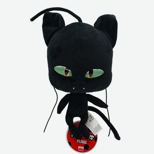 MIRACULOUS Мягкая игрушка Большой плюшевый Квами Плагг 24 см, Черный