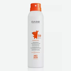 BABE Детский влагостойкий солнцезащитный спрей SPF50, 200мл