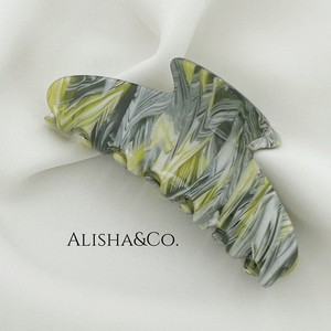 ALISHA&CO. Крабик для волос большой INDIGO, Желтый