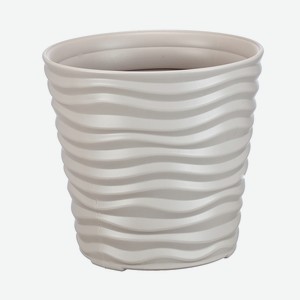 Кашпо ДЮНА D255мм H 240мм 8,5л М 3400 Кремовый