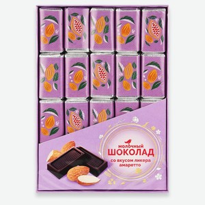Шоколад молочный АШАН Красная птица со вкусом ликера амаретто, 20х5 г