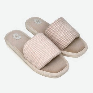 Тапочки женские LuckyLand с открытым носом бежевые, р. 39 в ассортименте