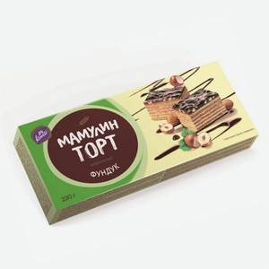 Торт вафельный МАМУЛИН с фундуком 230г