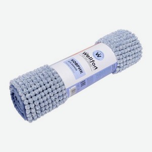 Двухцветный коврик для ванной Wellfort 45*75см