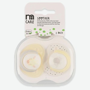 Соска-пустышка детская Mothercare Жираф ортодонтическая 0-6 мес, 2 шт