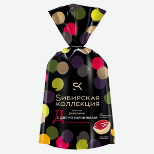 Вареники десертные сладкие «Sибирская Коллекция» с клубникой и малиной, 700 г