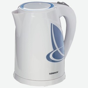 SONNEN Чайник KT-1767 1,8л 2200Вт пластик белый, Белый