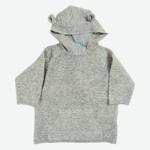 Полупальто для малышей, р.104, серый,75% полиэстер,10% полиа