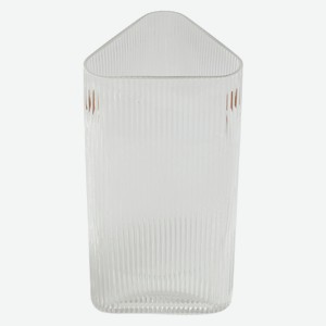 Ваза рифленая 28*14,8 см, прозрачная, арт. MUWY-2006