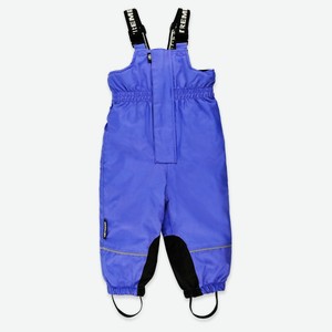 Брюки зимние для девочки Mothercare на лямках голубые, р. 86-110