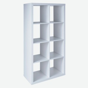 Стеллаж Фора 8 белый, 38х76х147 см