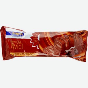 Рулет бисквитный ЛЕНТА с шоколадным вкусом, Россия, 200 г