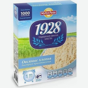 Хлопья Myllyn Paras овсяные быстрого приготовления 500г, 500 мл
