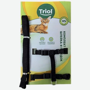 Комплект Triol шлейка и поводок для кошек 1шт., 1 шт