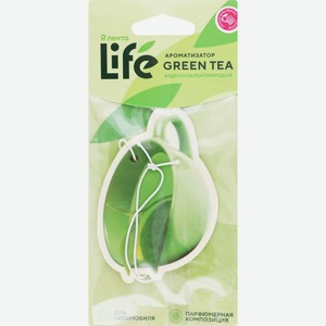 Ароматизатор ЛЕНТА LIFE Life Green Tea, подвесной картонный 10351, Китай
