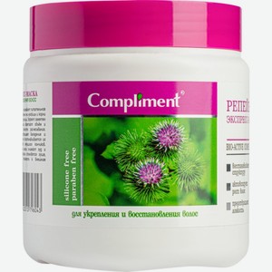 Экспресс-Маска COMPLIMENT Репейная д/укрепления и восстановления волос, Россия, 500 мл