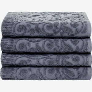 Полотенце махровое HOMECLUB Ажур 100х150см, серое