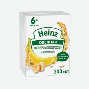 Каша молочная Heinz овсянка-банан 200мл с 6месяцев