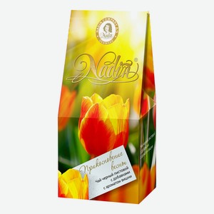 Чай черный Nadin байховый Прикосновение весны, 50 г, картонная коробка