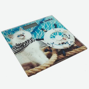 DELTA Весы напольные электронные D-9301  Кот моряк , 1 шт