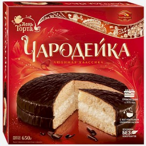 Торт бисквитный День Торта Чародейка, 650г, 650 г