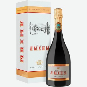Вино игристое Лыхны красное полусладкое 12% 750мл, 750 мл