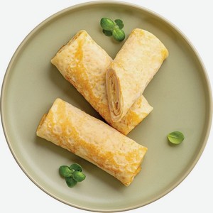 Блинчики с ветчиной и сыром Перекрёсток Select, 240г, 240 г