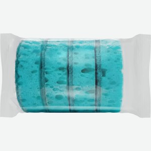 Губка для мытья посуды HOMECLUB овал, 9,5x6,5x3см, 4шт