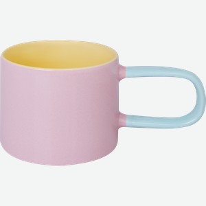 Кружка HOMECLUB Burst розовая, фарфор, 270мл, Арт. SN256355