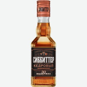 Настойка СИББИТТЕР горькая кедровая выдержанная алк.38%, Россия, 0.25 L