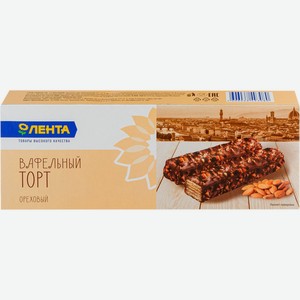 Торт вафельный ЛЕНТА Ореховый, Россия, 200 г
