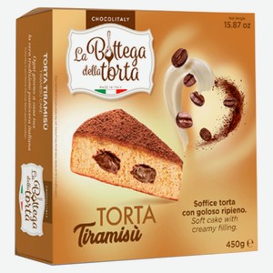 Торт CHOCOLITALY La Bottega Della TORTA с начинкой тирамису Италия, 450 г