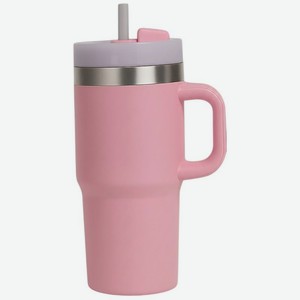 Термокружка с трубочкой в ассортименте, 500мл