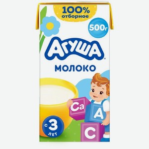 Молоко детское Агуша с 3 лет 3.2% БЗМЖ, 487мл, 487 мл