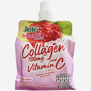 Желе Jele Beautie cо вкусом клубники, коллагеном и витамином С 140г, 140 г
