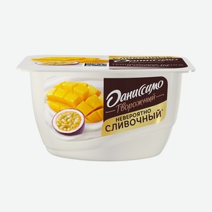 Десерт творожный Даниссимо с тропическим манго и маракуйей 5.6% БЗМЖ 130 г