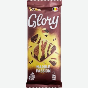 Кондитерская плитка GLORY темно-белая с шоколадной начинкой, 75г