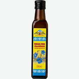 Масло Льняное Мария, Нерафинированное, 250 Мл