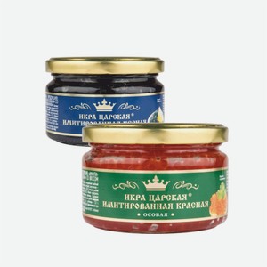 ИКРА ИМИТИРОВАННАЯ  Царская  красная/черная 220г