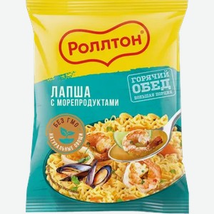 Вермишель «Роллтон» с морепродуктами, 85 г