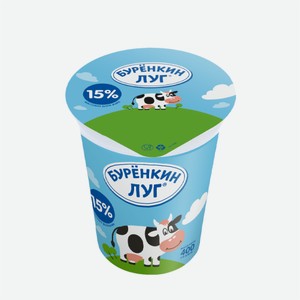Продукт со сметаной БУРЕНКИН ЛУГ 15% 400гр