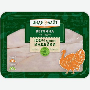 Ветчина Индилайт Кампана из грудки индейки вареная нарезка