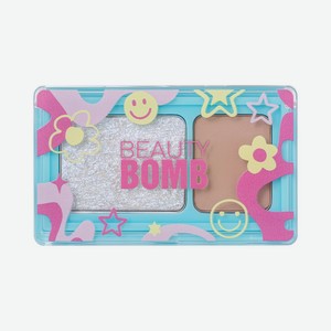 Палетка теней для век двойная Beauty Bomb Double Eyeshadow 01 3,4г