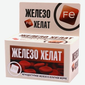 Железо Хелат Fe, 100 таблеток