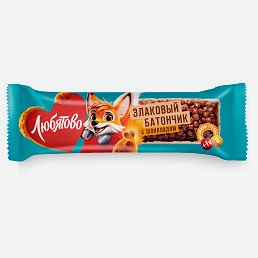 Батончик злаковый «Любятово» шоколадный, 25 г
