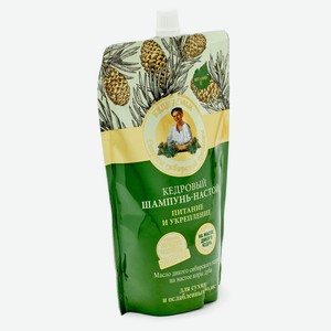 Шампунь-настой «Рецепты Бабушки Агафьи» Питание и укрепление кедровый, 500 мл